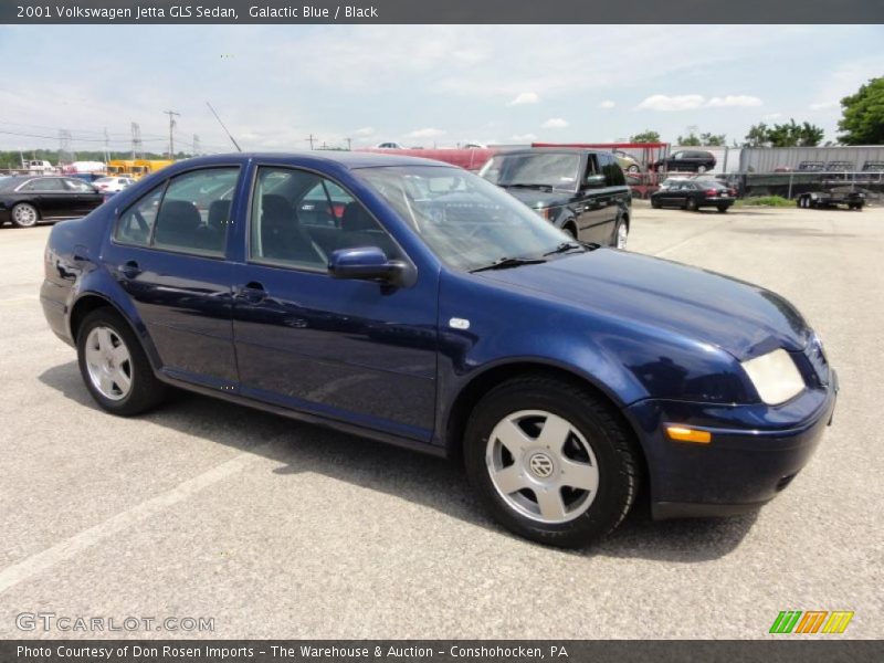 Galactic Blue / Black 2001 Volkswagen Jetta GLS Sedan