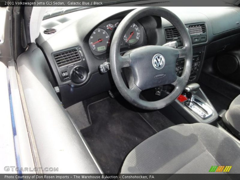 Galactic Blue / Black 2001 Volkswagen Jetta GLS Sedan