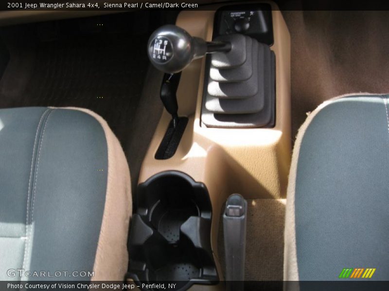 Sienna Pearl / Camel/Dark Green 2001 Jeep Wrangler Sahara 4x4