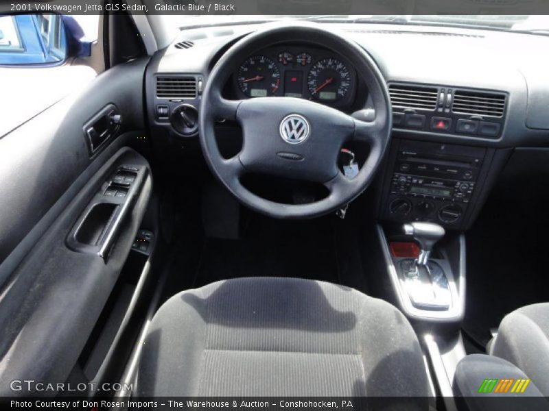 Galactic Blue / Black 2001 Volkswagen Jetta GLS Sedan