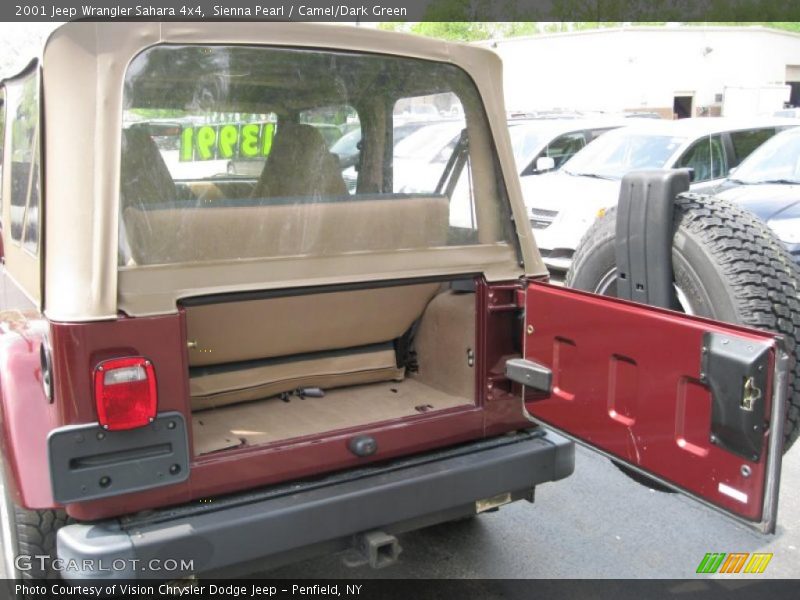 Sienna Pearl / Camel/Dark Green 2001 Jeep Wrangler Sahara 4x4