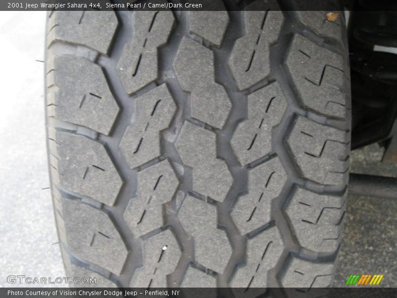 Sienna Pearl / Camel/Dark Green 2001 Jeep Wrangler Sahara 4x4