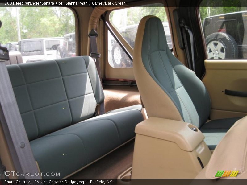Sienna Pearl / Camel/Dark Green 2001 Jeep Wrangler Sahara 4x4