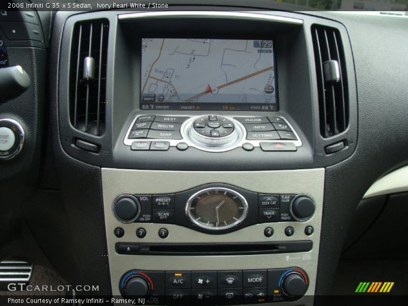 Ivory Pearl White / Stone 2008 Infiniti G 35 x S Sedan