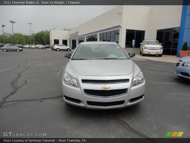 Silver Ice Metallic / Titanium 2011 Chevrolet Malibu LS