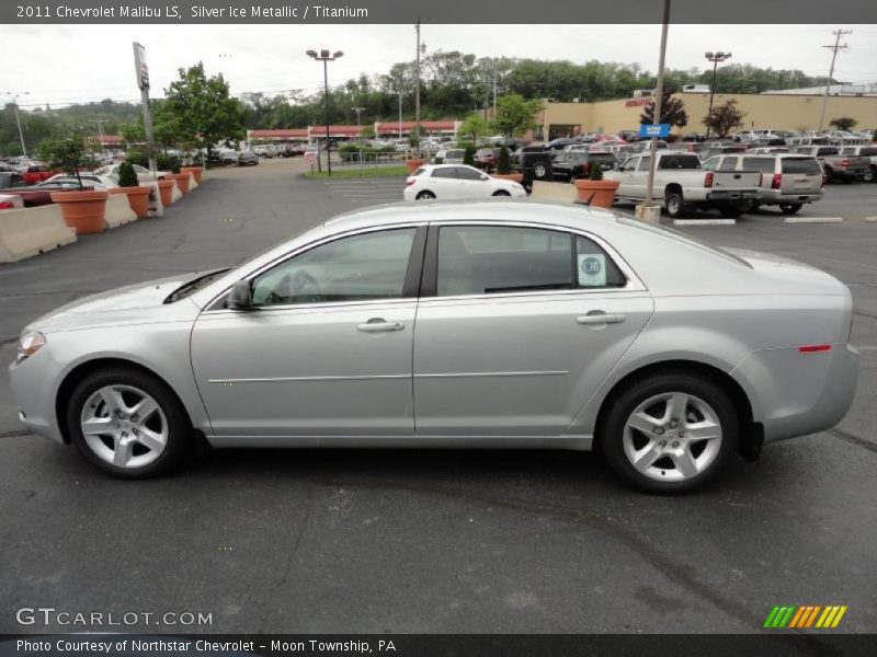 Silver Ice Metallic / Titanium 2011 Chevrolet Malibu LS