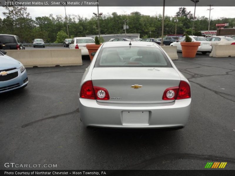 Silver Ice Metallic / Titanium 2011 Chevrolet Malibu LS