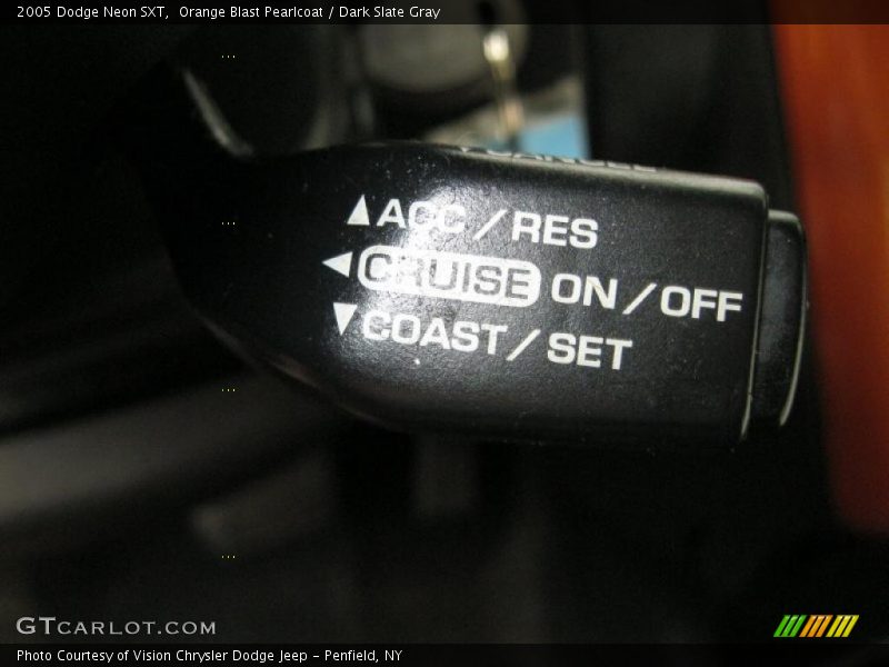 Orange Blast Pearlcoat / Dark Slate Gray 2005 Dodge Neon SXT