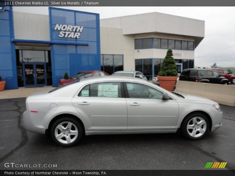 Silver Ice Metallic / Titanium 2011 Chevrolet Malibu LS