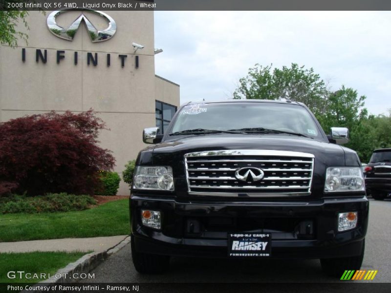 Liquid Onyx Black / Wheat 2008 Infiniti QX 56 4WD