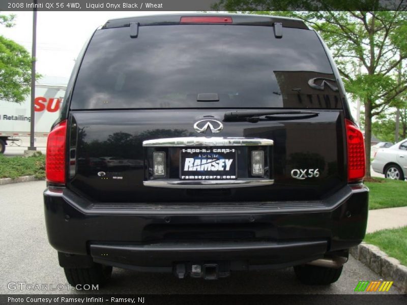 Liquid Onyx Black / Wheat 2008 Infiniti QX 56 4WD
