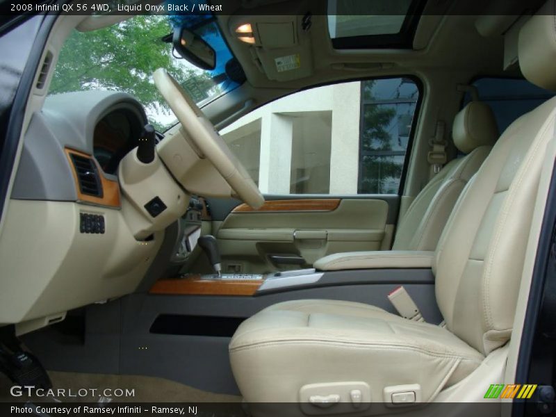 Liquid Onyx Black / Wheat 2008 Infiniti QX 56 4WD