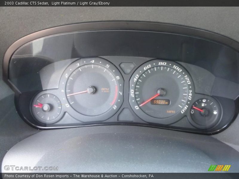 Light Platinum / Light Gray/Ebony 2003 Cadillac CTS Sedan