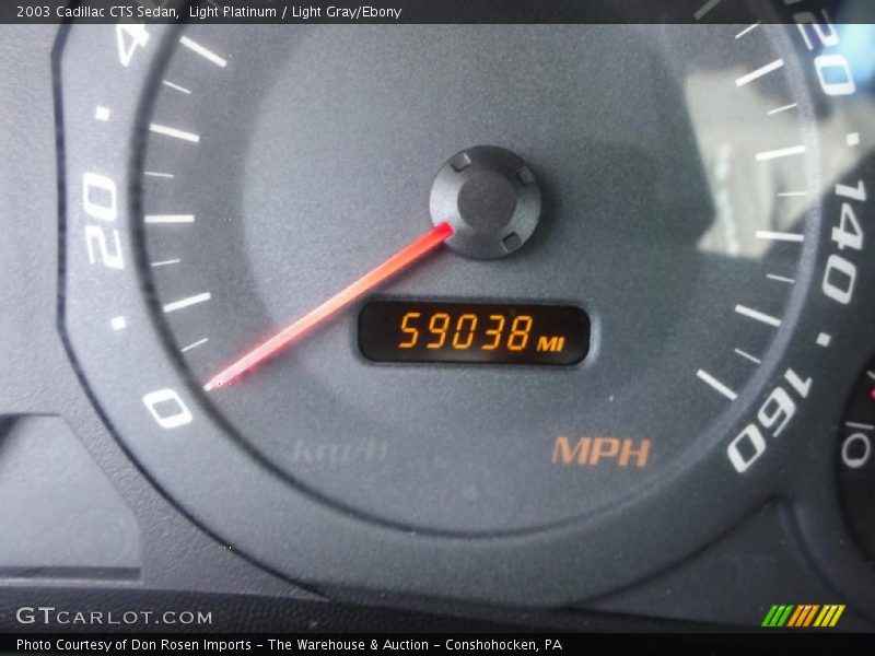 Light Platinum / Light Gray/Ebony 2003 Cadillac CTS Sedan