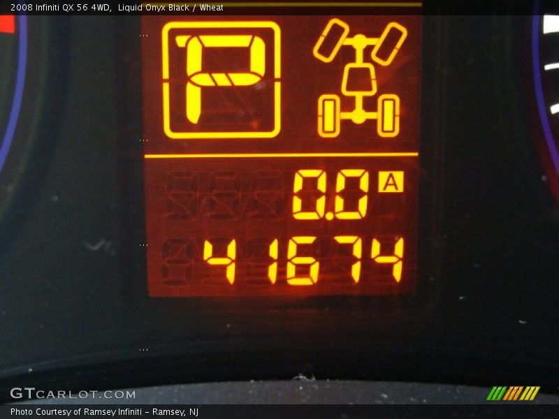 Liquid Onyx Black / Wheat 2008 Infiniti QX 56 4WD