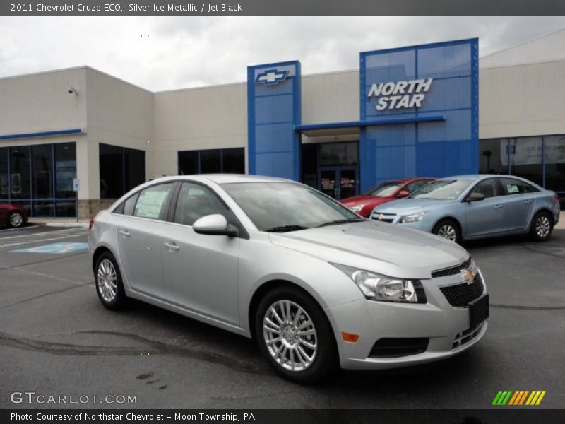 Silver Ice Metallic / Jet Black 2011 Chevrolet Cruze ECO