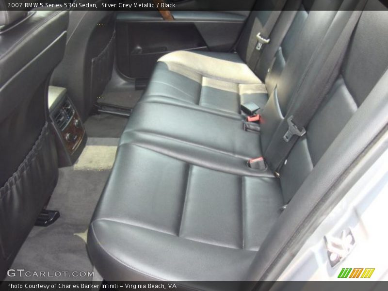 Silver Grey Metallic / Black 2007 BMW 5 Series 530i Sedan