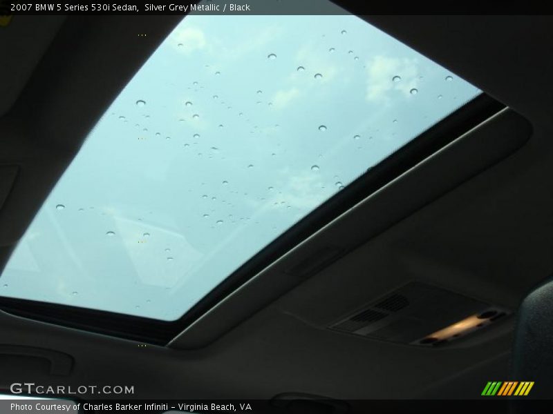 Silver Grey Metallic / Black 2007 BMW 5 Series 530i Sedan