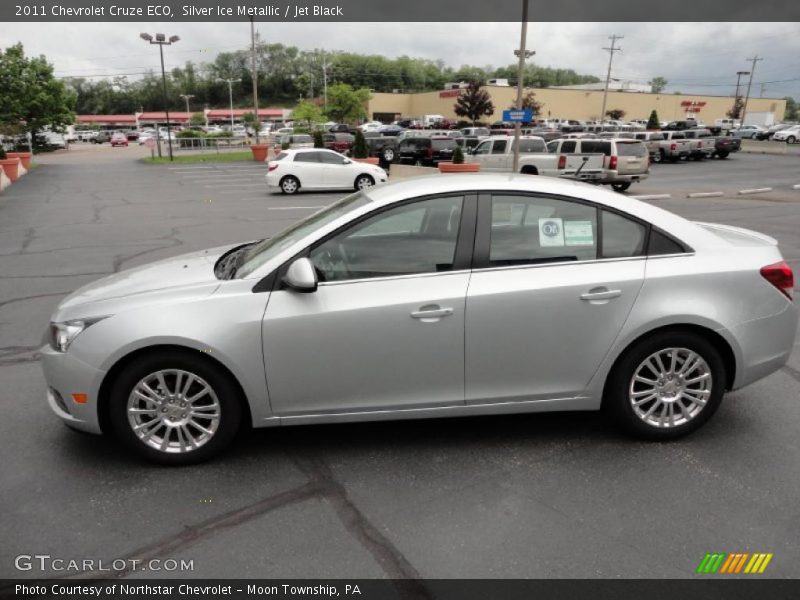 Silver Ice Metallic / Jet Black 2011 Chevrolet Cruze ECO
