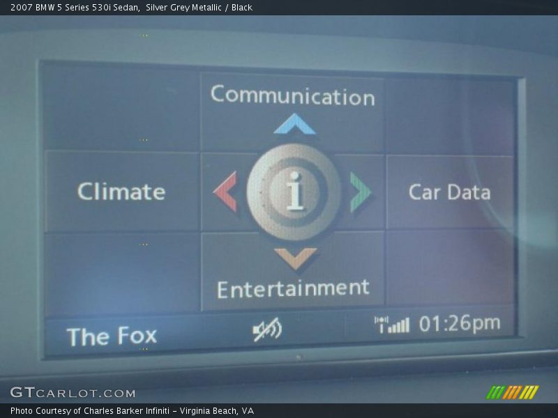 Silver Grey Metallic / Black 2007 BMW 5 Series 530i Sedan