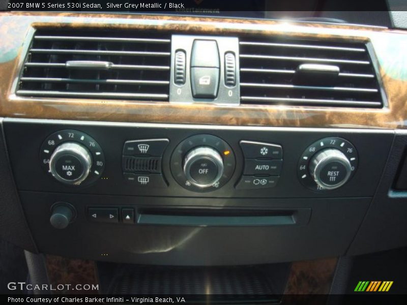 Silver Grey Metallic / Black 2007 BMW 5 Series 530i Sedan