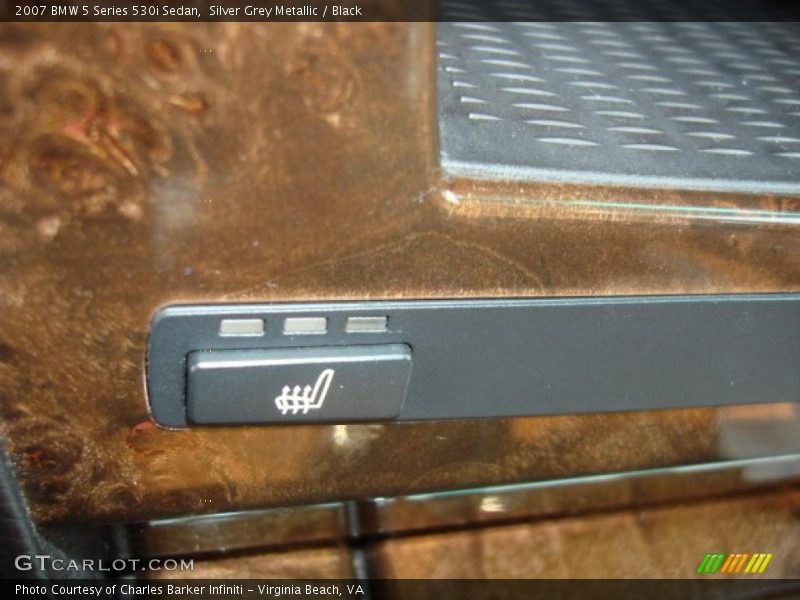 Silver Grey Metallic / Black 2007 BMW 5 Series 530i Sedan