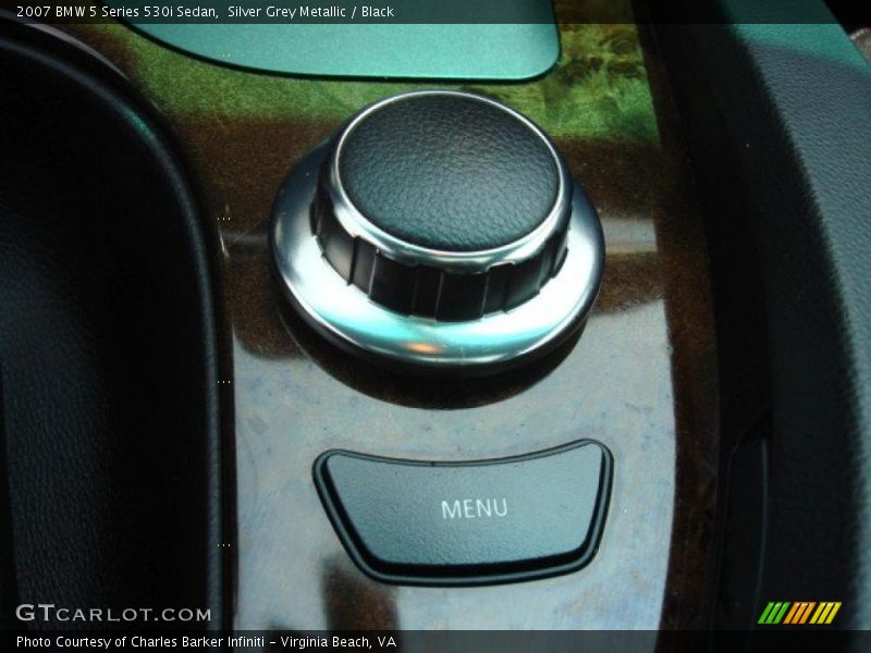 Silver Grey Metallic / Black 2007 BMW 5 Series 530i Sedan