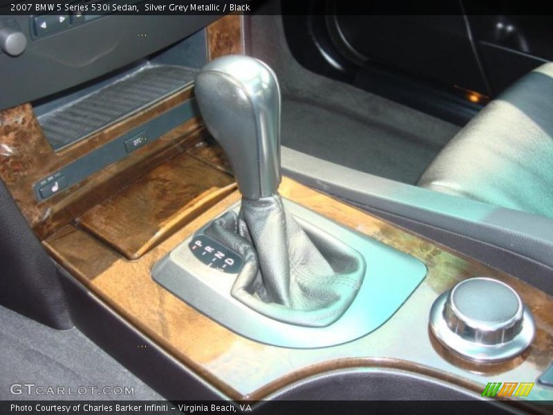 Silver Grey Metallic / Black 2007 BMW 5 Series 530i Sedan