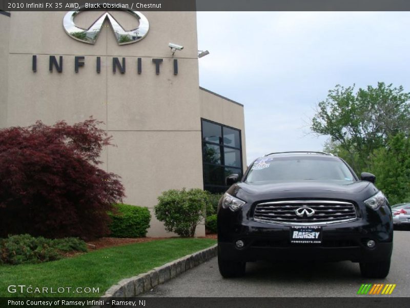 Black Obsidian / Chestnut 2010 Infiniti FX 35 AWD