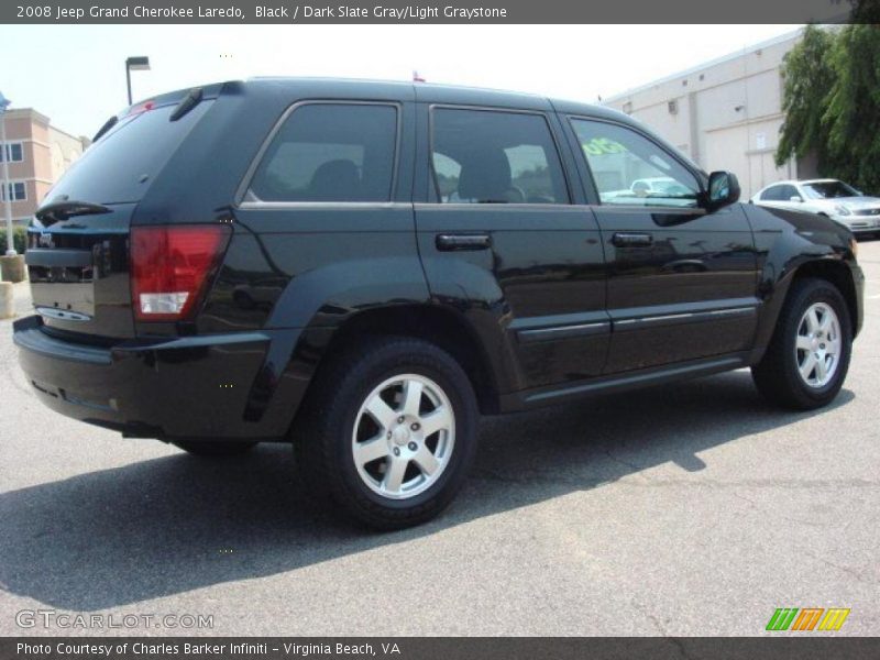 Black / Dark Slate Gray/Light Graystone 2008 Jeep Grand Cherokee Laredo