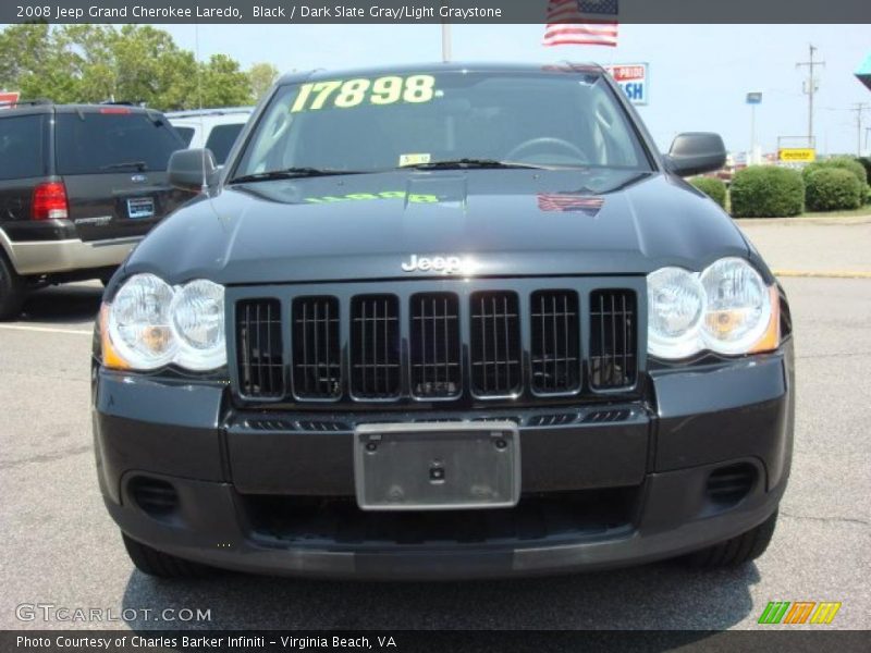 Black / Dark Slate Gray/Light Graystone 2008 Jeep Grand Cherokee Laredo