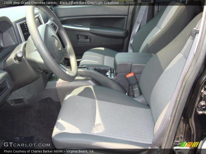 Black / Dark Slate Gray/Light Graystone 2008 Jeep Grand Cherokee Laredo