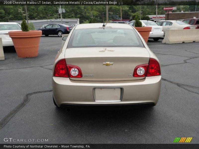 Sandstone Metallic / Cocoa/Cashmere Beige 2008 Chevrolet Malibu LT Sedan