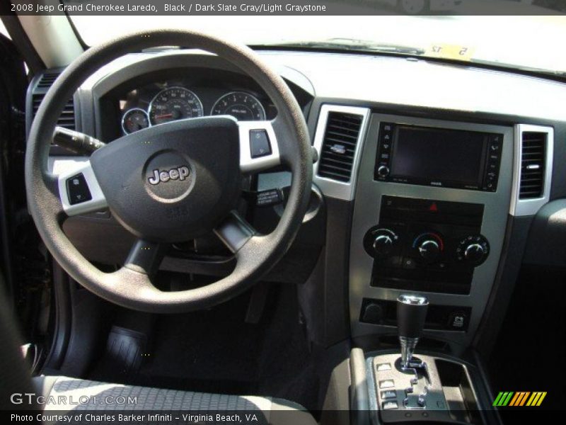 Black / Dark Slate Gray/Light Graystone 2008 Jeep Grand Cherokee Laredo