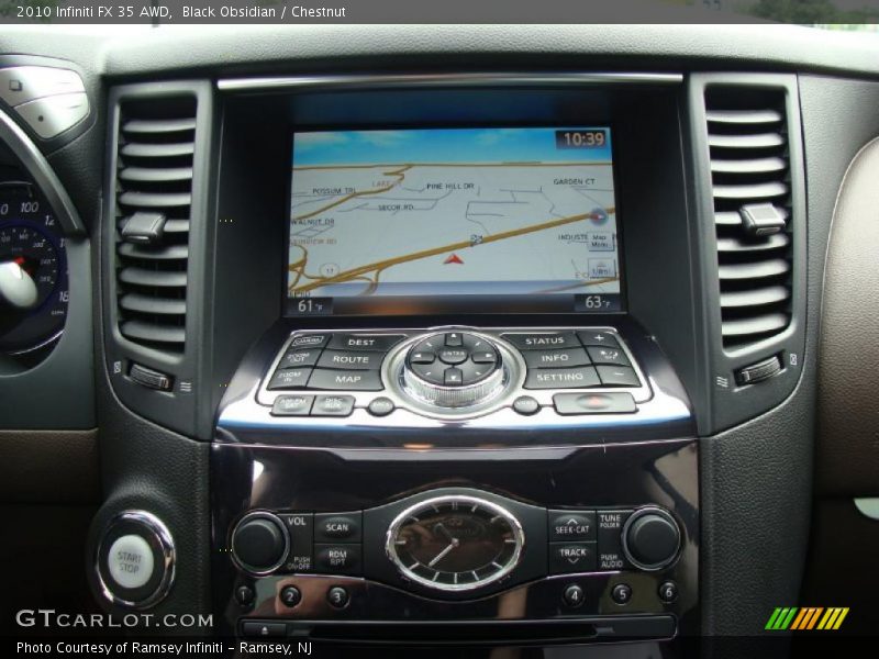 Navigation of 2010 FX 35 AWD