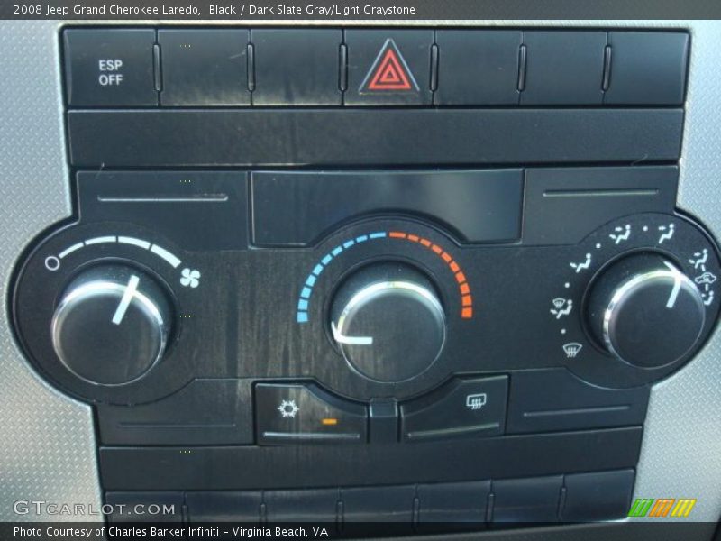 Black / Dark Slate Gray/Light Graystone 2008 Jeep Grand Cherokee Laredo