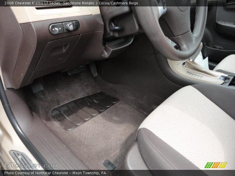 Sandstone Metallic / Cocoa/Cashmere Beige 2008 Chevrolet Malibu LT Sedan