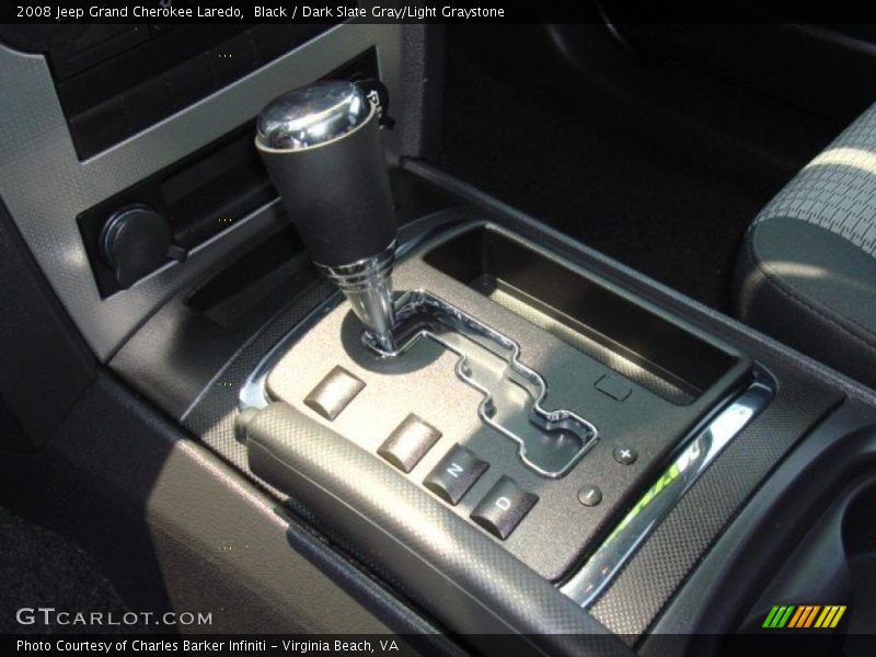 Black / Dark Slate Gray/Light Graystone 2008 Jeep Grand Cherokee Laredo