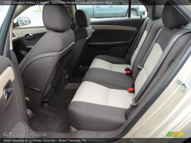 Sandstone Metallic / Cocoa/Cashmere Beige 2008 Chevrolet Malibu LT Sedan