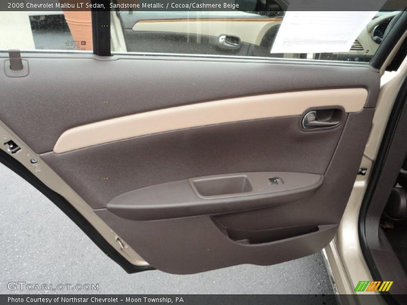 Sandstone Metallic / Cocoa/Cashmere Beige 2008 Chevrolet Malibu LT Sedan