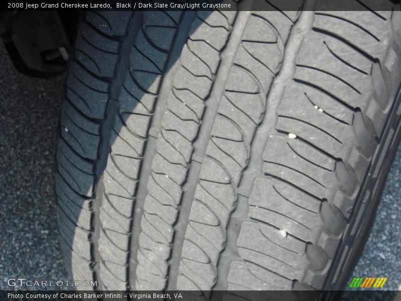 Black / Dark Slate Gray/Light Graystone 2008 Jeep Grand Cherokee Laredo