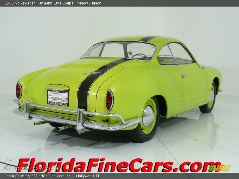 Yellow / Black 1963 Volkswagen Karmann Ghia Coupe