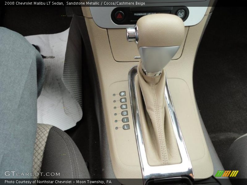 Sandstone Metallic / Cocoa/Cashmere Beige 2008 Chevrolet Malibu LT Sedan