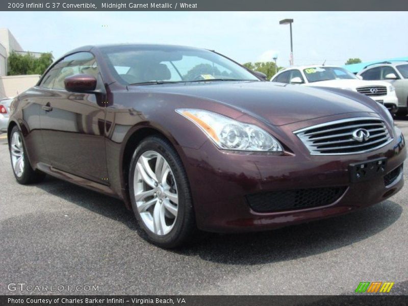  2009 G 37 Convertible Midnight Garnet Metallic