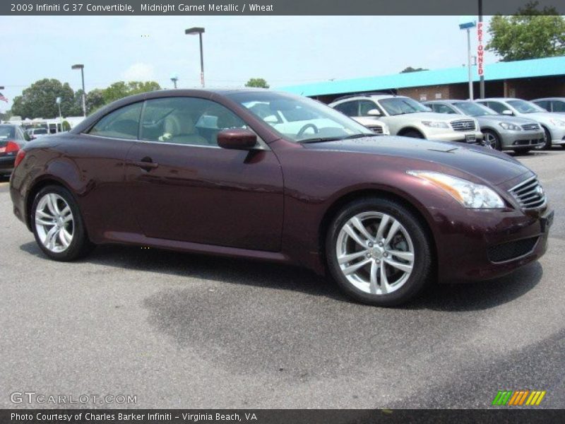  2009 G 37 Convertible Midnight Garnet Metallic