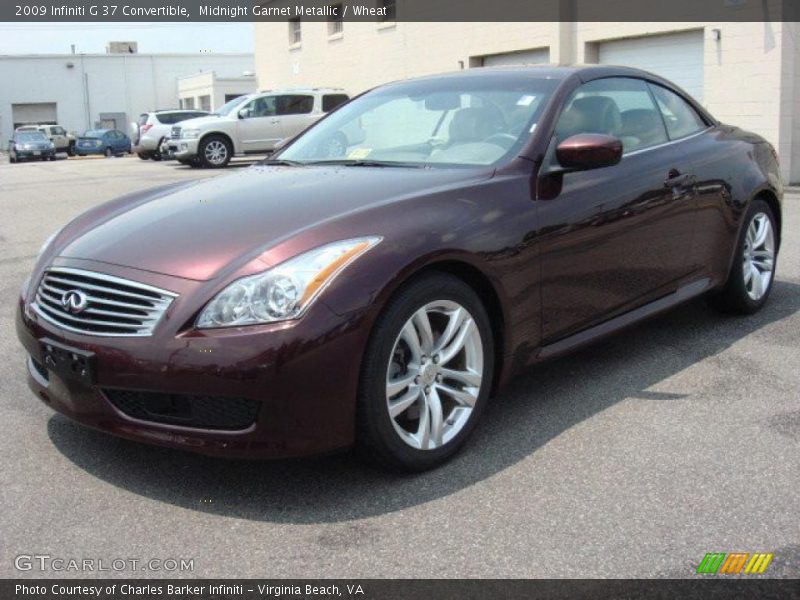 Front 3/4 View of 2009 G 37 Convertible