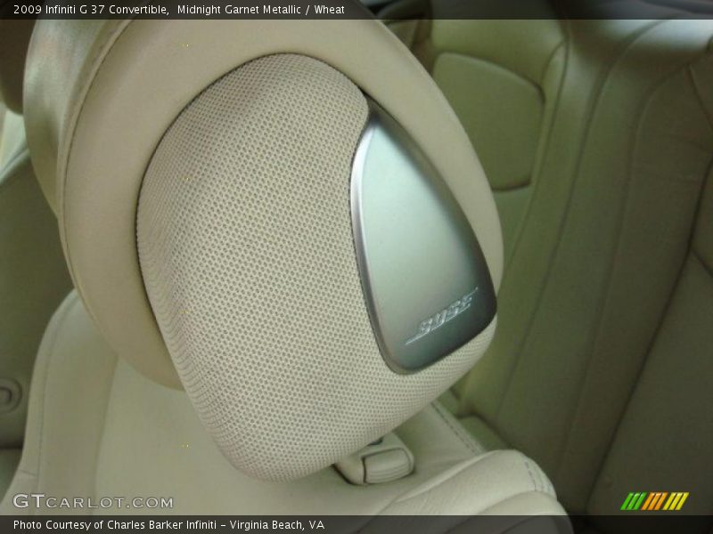 Midnight Garnet Metallic / Wheat 2009 Infiniti G 37 Convertible