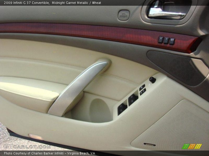 Midnight Garnet Metallic / Wheat 2009 Infiniti G 37 Convertible