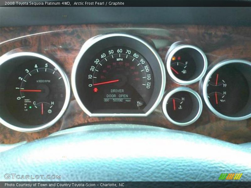 Arctic Frost Pearl / Graphite 2008 Toyota Sequoia Platinum 4WD