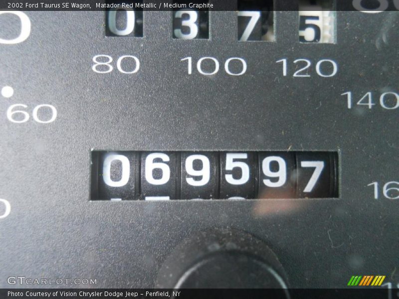 Matador Red Metallic / Medium Graphite 2002 Ford Taurus SE Wagon